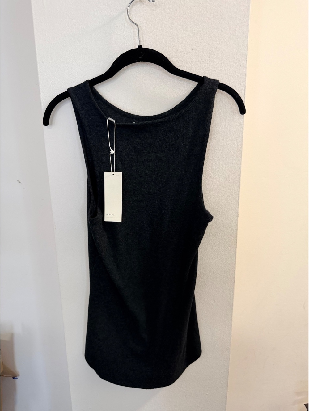 NWT Vince Sleeveless Sweater Tank Top Shirt Gray Grey